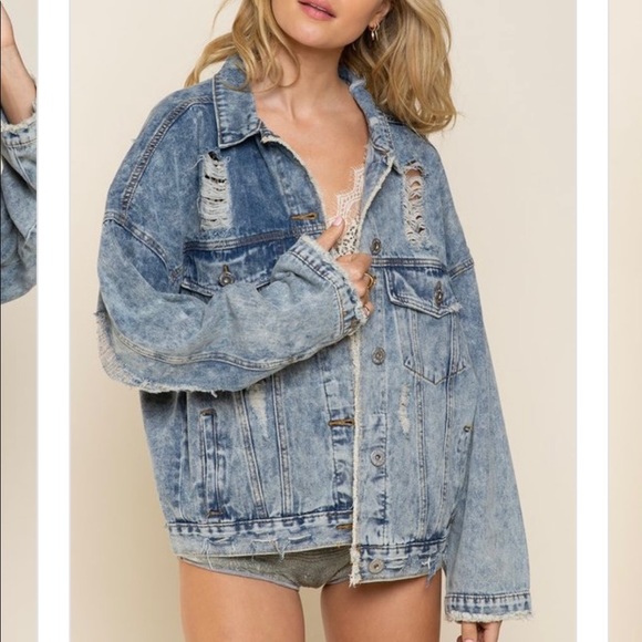 Oversized Denim Jacket - Picture 4 of 4